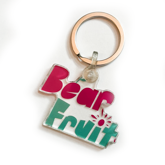 Bear Fruit Keychain